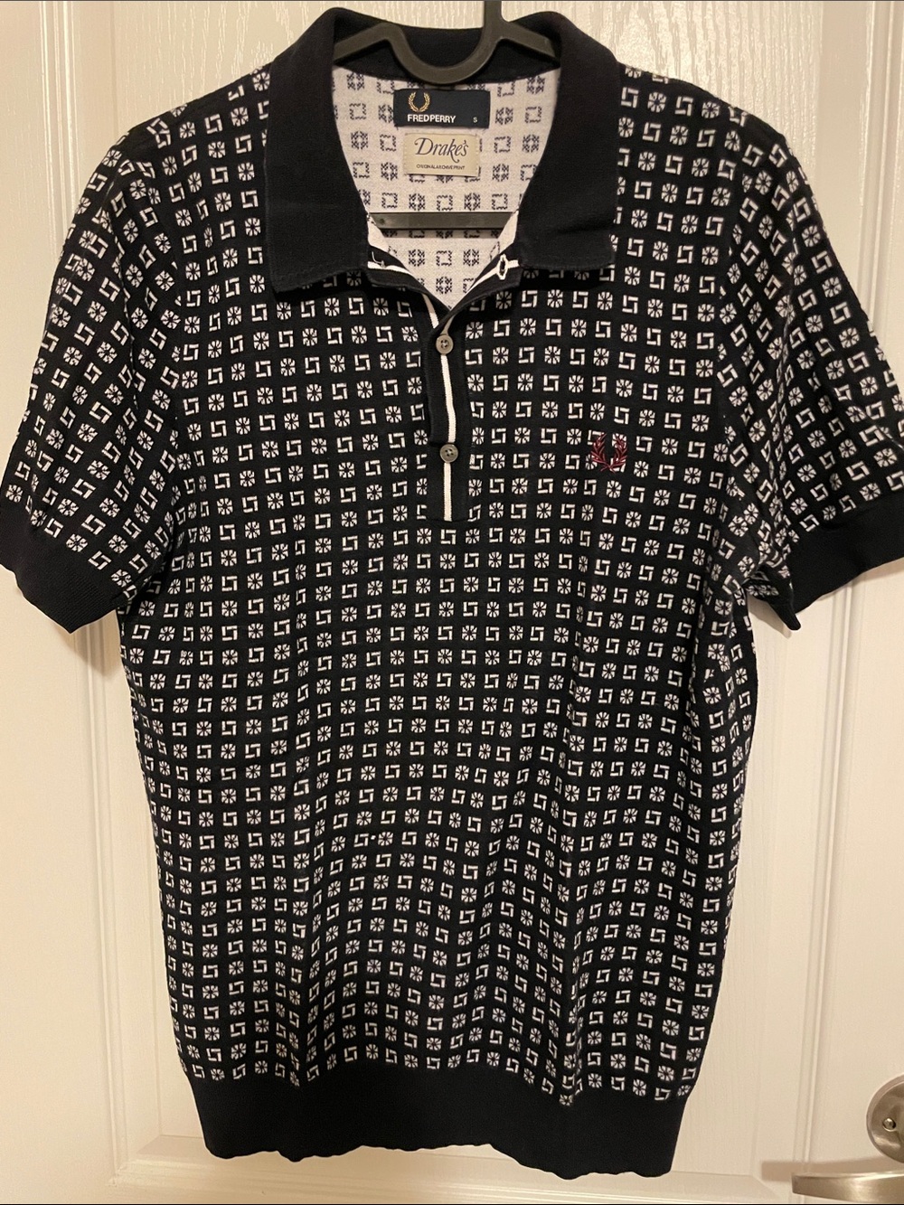 FRED PERRY x DRAKE’s of LONDON Polo Tee 100% Cotton - S